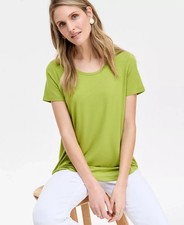 JM Collection Women's Top Sz M Scoop-Neck Short Sleeve picture