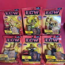 ECW Series 1 Complete Set of 6 OSFTM - RVD Sabu Taz Candido Shane Justin In Box picture