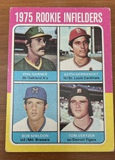 1975 Topps - 1975 Rookie Infielders Keith Hernandez, Phil Garner, Tom Veryzer... picture