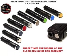 Heavy Stainless Steel Guide Rod Assembly For GLOCK 44 Single Spring, Coated Tip picture
