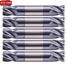 5Pcs 4 Flute 1/2