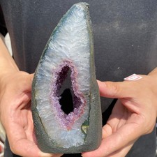 735G   Top Natural Amethyst Crystal Church Cathedral Geode Mineral Specimen picture
