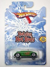 2008 Mattel's Hot Wheels HOLIDAY HOT RODS Green Volkswagen Beetle w/ Flames picture