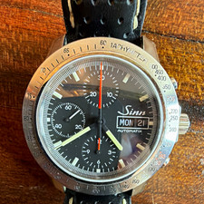 Sinn 303 Automatic Chronograph 200m Day/Date Tachymeter Black Dial picture