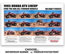 1985 Honda ATC Line Up Flyer Poster Banner Ad OEM Brochure Specs picture