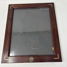 1992 America Cup Dennis Conner Stars Stripes Wood Frame W/Yachting Medallion picture