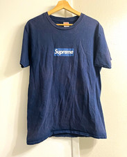 Supreme SS15 New York Yankees Box Logo Tee Navy Size L 2015 ’47 Brand USA picture