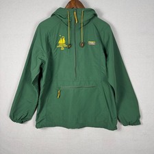 L.L.Bean Mens Medium Green Pullover Anorak Jacket picture