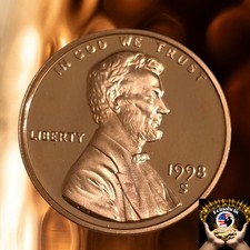 1998 S Proof Lincoln Memorial Penny 1c From Proof Set + BONUS Fast Ship 🚢 🔥 picture