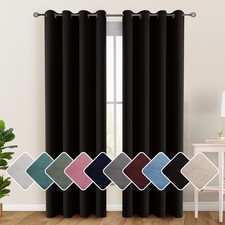 Blackout Curtain Room Darkening Window Curtains Insulated Thermal Grommet Panels picture