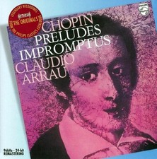 Claudio Arrau: Chopin- Preludes & Impromptus (CD)DISC+FRONT&BACKCVRART-NOCASE-VG picture