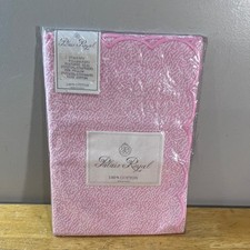 Palais Royal Pillowcase Set Standard Pink Vtg French Scalloped 100% Cotton 2pk picture