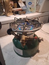 Vintage 1983 Coleman 502 Single Burner Camp Cook Stove Green Lights Now See Pics picture