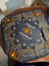 Titos Handmade Vodka 22 1/2 x 22 1/2  inches Promotional Bandana          67-17 picture