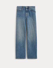 Everlane Mid Way Jean Women's Size 32R in Vintage Blue 100% Organic Cotton NWT picture