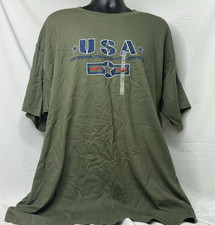 USA military, green, 2XL, Hanes Heavyweight, Tshirt, New with tags picture