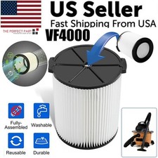 VF4000 Replacement RIDGID Wet/Dry Washable Vacuum Garage Shop Vac Pleated Filter picture