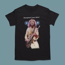 VTG Peter Frampton Comes Alive Short Sleeve Crewneck Black T-Shirt picture