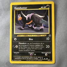 Nintendo Pokemon TCG Hunduster 39/75 Neo Discovery Uncommon 40 HP GERMAN picture