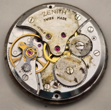 ZENITH 2531 2522C/2532C Watch movement with dial - For parts or project picture