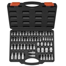 60-Piece Torx Bit Socket and External Torx Socket Set, Made of S2 Alloy Steel an picture
