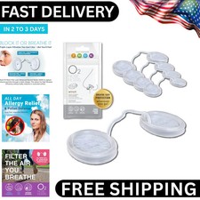 4 Pack Filters with 3M Filtration - Nasal Screens for Allergies, Dust & Smoke - picture