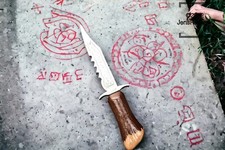 Supernatural Demon Blade Ruby Handmade Hand Painted picture