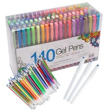 100 PCS Gel Pens Metallic Neon Glitter Pastel High Quality with Fine Points picture