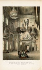 Antique Print-AMSTERDAM-ROYAL PALACE GREAT HALL-1869 picture