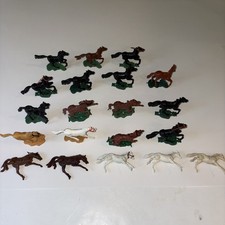 Wild West Horses Figures Lot of 20 Timpo Hong Kong Unbranded picture