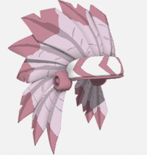 Animal Jam Classic Light Pink Headdress (READ DESCRIPTION) picture