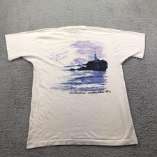 Vintage Sandi Patti Shirt Mens Large White Lighthouse Tour Graphic Christian Tee picture
