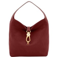 Dooney & Bourke Florentine Logo Lock Shoulder Bag Bordeaux 8L0882 NWT Authentic picture