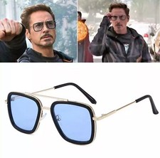 High Quality Iron Man Tony Stark Fishing Sunglasses Square Outdoor Sport Fishin picture