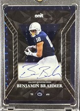 Benjamin Brahmer On Card AUTO 2026 ONIT Penn State Football Blue  Autograph picture