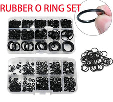 225pcs Rubber O-Ring Seal Kit Nitrile Gasket Assortment Repair Set Box - NEW picture