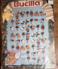 Vintage Bucilla 50 Felt Ornaments Kit 83021 Christmas Galore picture