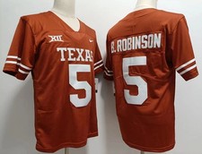 2 Colors Bijan Robinson #5 Texas Longhorns Jersey All Stitched picture