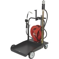 Ironton Air-Operated 5:1 Oil Pump Kit with Cart and Hose Reel, 3.7 GPM, picture