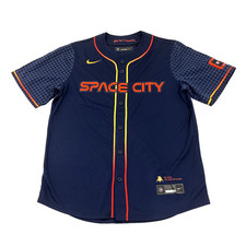NWOT Houston Astros Space City Connect Jersey Mens L Blank Stitched MLB Baseball picture