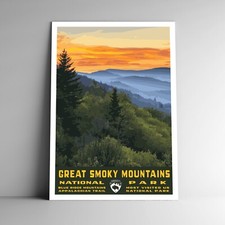 Great Smoky Mountains National Park Travel Poster / Postcard Multiple Sizes picture