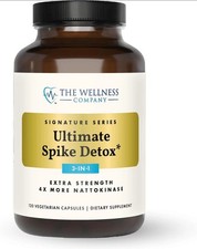 The Wellness Company  Ultimate Spike Detox  Formula 120caps, Sealed.11/2027 picture