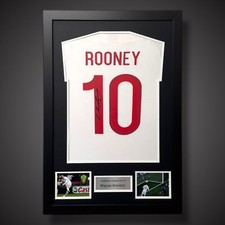 Wayne Rooney Hand Signed 2012/13 Framed England Shirt With COA £185 picture