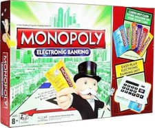 Electronic Monopoly Banking Board Game with 6 ATM Cards and ATM Machine, Banking picture
