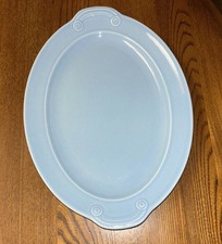 Lu Ray, LuRay, TS&T, Serving Platter , w/ Handles, Pastel Blue 10.5