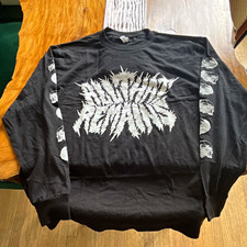 All That Remains Men’s Black Long Sleeve Graphic Print Crew Neck Cotton picture