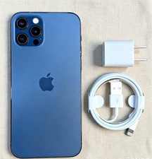 Original Apple iPhone 12 Pro - 128GB Pacific Blue - Unlocked - Very Good - Test picture