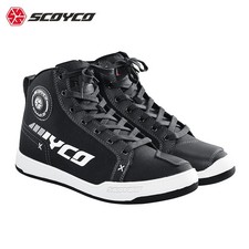 Men's Motorcycle Riding Shoes – Casual Commuter Protective Riding Boots picture