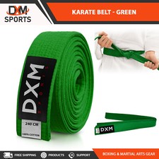 DXM Karate Belts 4cm Wide Solid Belts Martial Arts Taekwondo Judo Hapkido 240cm picture