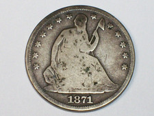 1871-S Seated Liberty Half Dollar   GOOD+       SN8964 picture